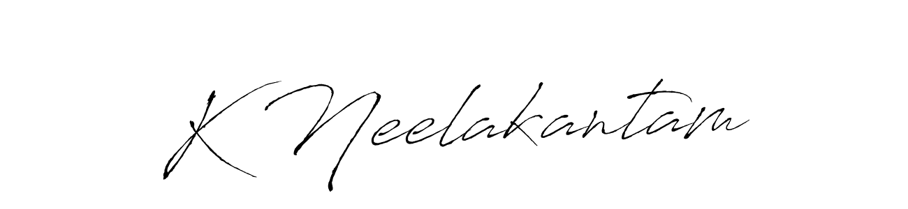 How to Draw K Neelakantam signature style? Antro_Vectra is a latest design signature styles for name K Neelakantam. K Neelakantam signature style 6 images and pictures png