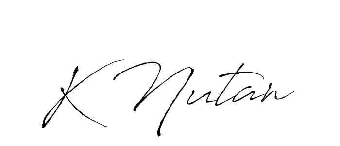 Also we have K Nutan name is the best signature style. Create professional handwritten signature collection using Antro_Vectra autograph style. K Nutan signature style 6 images and pictures png