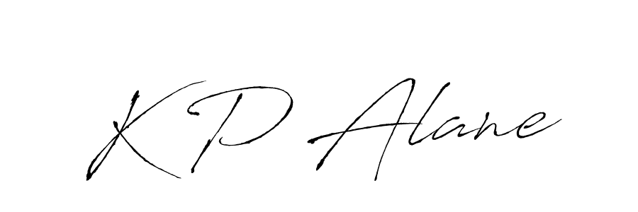 Antro_Vectra is a professional signature style that is perfect for those who want to add a touch of class to their signature. It is also a great choice for those who want to make their signature more unique. Get K P Alane name to fancy signature for free. K P Alane signature style 6 images and pictures png
