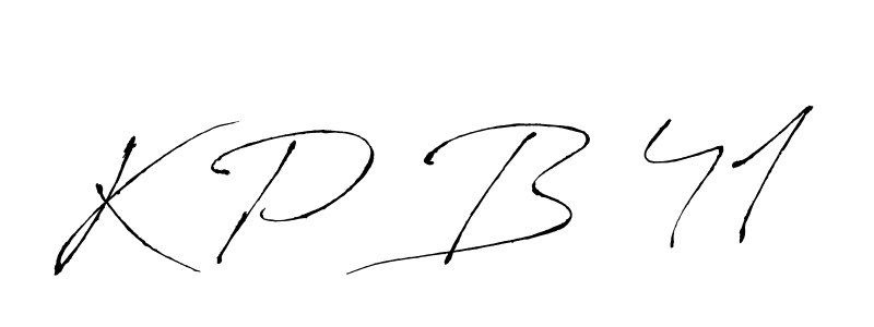 Create a beautiful signature design for name K P B 41. With this signature (Antro_Vectra) fonts, you can make a handwritten signature for free. K P B 41 signature style 6 images and pictures png