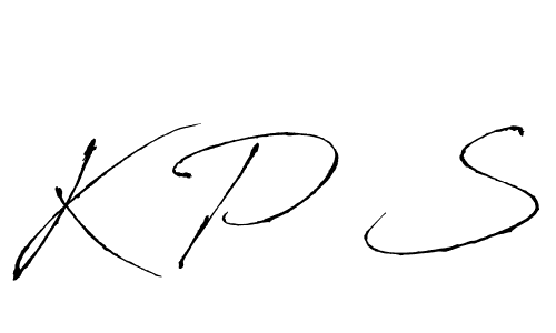 How to make K P S name signature. Use Antro_Vectra style for creating short signs online. This is the latest handwritten sign. K P S signature style 6 images and pictures png