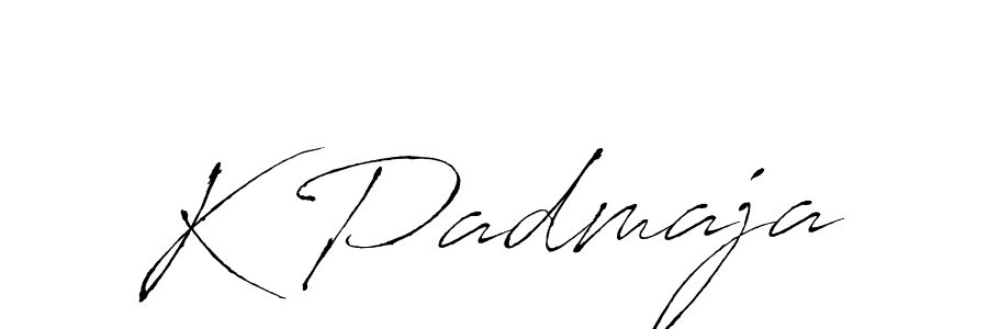 K Padmaja stylish signature style. Best Handwritten Sign (Antro_Vectra) for my name. Handwritten Signature Collection Ideas for my name K Padmaja. K Padmaja signature style 6 images and pictures png