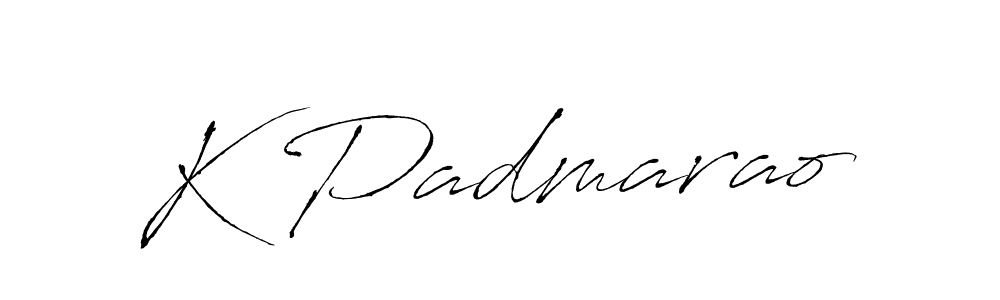 Design your own signature with our free online signature maker. With this signature software, you can create a handwritten (Antro_Vectra) signature for name K Padmarao. K Padmarao signature style 6 images and pictures png