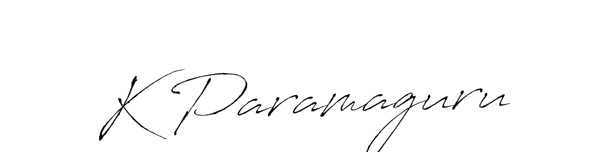 if you are searching for the best signature style for your name K Paramaguru. so please give up your signature search. here we have designed multiple signature styles  using Antro_Vectra. K Paramaguru signature style 6 images and pictures png