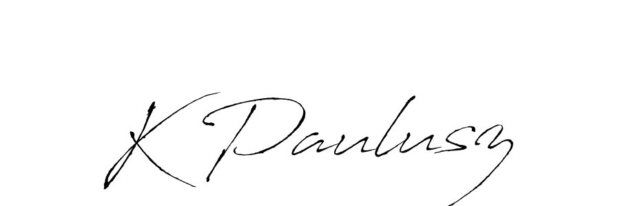 It looks lik you need a new signature style for name K Paulusz. Design unique handwritten (Antro_Vectra) signature with our free signature maker in just a few clicks. K Paulusz signature style 6 images and pictures png
