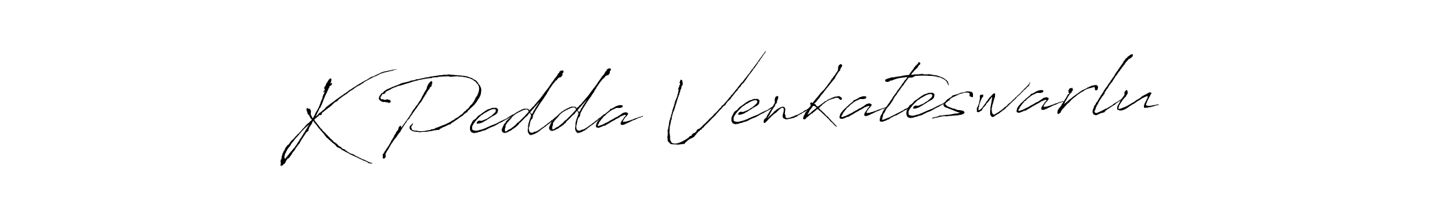 How to make K Pedda Venkateswarlu name signature. Use Antro_Vectra style for creating short signs online. This is the latest handwritten sign. K Pedda Venkateswarlu signature style 6 images and pictures png