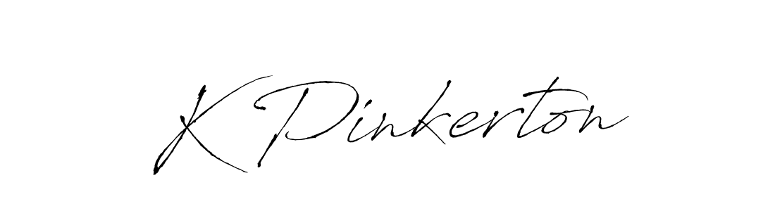 K Pinkerton stylish signature style. Best Handwritten Sign (Antro_Vectra) for my name. Handwritten Signature Collection Ideas for my name K Pinkerton. K Pinkerton signature style 6 images and pictures png