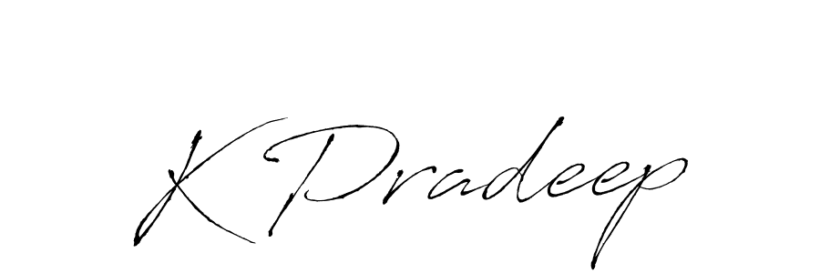 Also You can easily find your signature by using the search form. We will create K Pradeep name handwritten signature images for you free of cost using Antro_Vectra sign style. K Pradeep signature style 6 images and pictures png