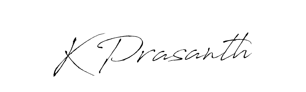 Use a signature maker to create a handwritten signature online. With this signature software, you can design (Antro_Vectra) your own signature for name K Prasanth. K Prasanth signature style 6 images and pictures png