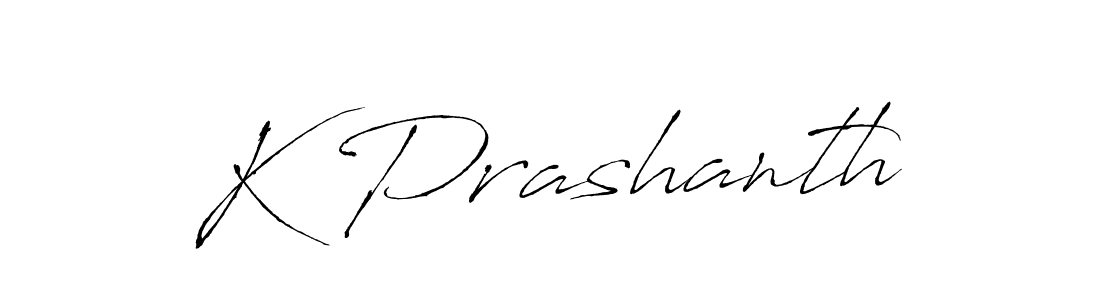 The best way (Antro_Vectra) to make a short signature is to pick only two or three words in your name. The name K Prashanth include a total of six letters. For converting this name. K Prashanth signature style 6 images and pictures png