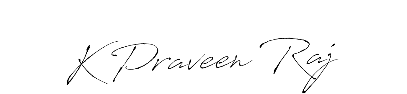 How to make K Praveen Raj signature? Antro_Vectra is a professional autograph style. Create handwritten signature for K Praveen Raj name. K Praveen Raj signature style 6 images and pictures png