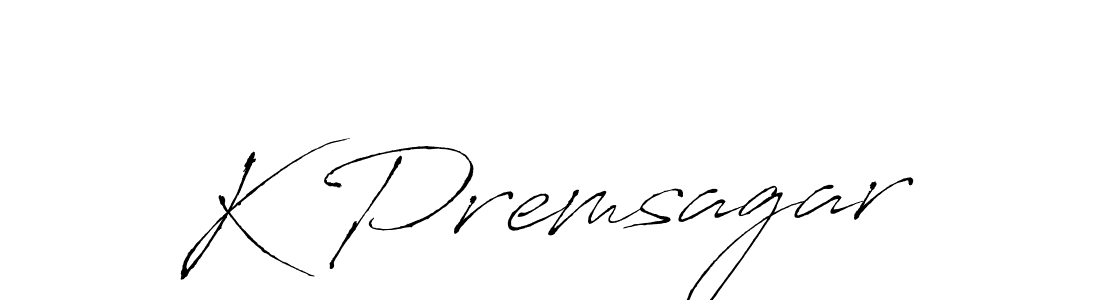 K Premsagar stylish signature style. Best Handwritten Sign (Antro_Vectra) for my name. Handwritten Signature Collection Ideas for my name K Premsagar. K Premsagar signature style 6 images and pictures png