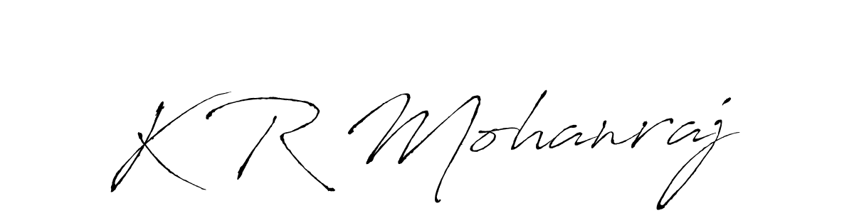 Also we have K R Mohanraj name is the best signature style. Create professional handwritten signature collection using Antro_Vectra autograph style. K R Mohanraj signature style 6 images and pictures png