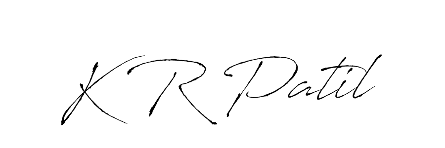 Make a beautiful signature design for name K R Patil. Use this online signature maker to create a handwritten signature for free. K R Patil signature style 6 images and pictures png