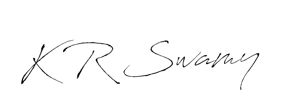 You should practise on your own different ways (Antro_Vectra) to write your name (K R Swamy) in signature. don't let someone else do it for you. K R Swamy signature style 6 images and pictures png