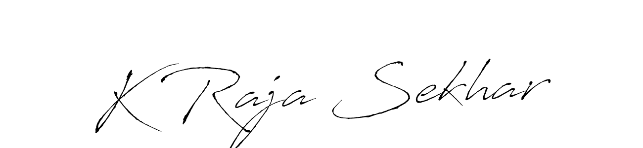 Also we have K Raja Sekhar name is the best signature style. Create professional handwritten signature collection using Antro_Vectra autograph style. K Raja Sekhar signature style 6 images and pictures png