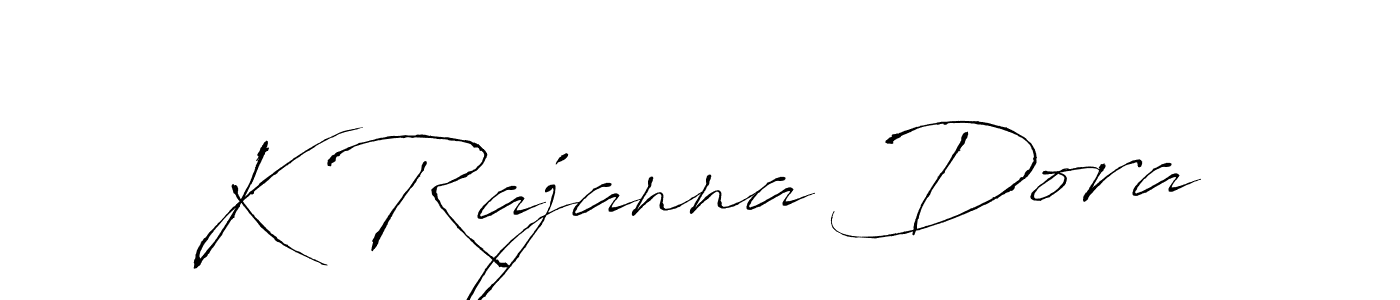 if you are searching for the best signature style for your name K Rajanna Dora. so please give up your signature search. here we have designed multiple signature styles  using Antro_Vectra. K Rajanna Dora signature style 6 images and pictures png