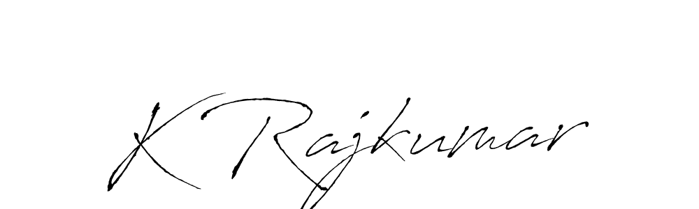 if you are searching for the best signature style for your name K Rajkumar. so please give up your signature search. here we have designed multiple signature styles  using Antro_Vectra. K Rajkumar signature style 6 images and pictures png