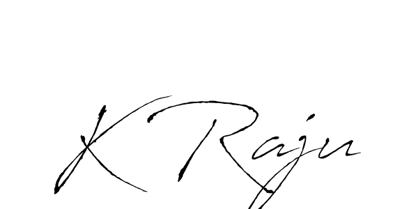 if you are searching for the best signature style for your name K Raju. so please give up your signature search. here we have designed multiple signature styles  using Antro_Vectra. K Raju signature style 6 images and pictures png