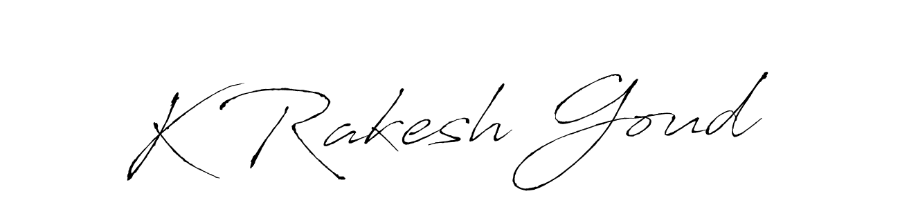 How to make K Rakesh Goud signature? Antro_Vectra is a professional autograph style. Create handwritten signature for K Rakesh Goud name. K Rakesh Goud signature style 6 images and pictures png