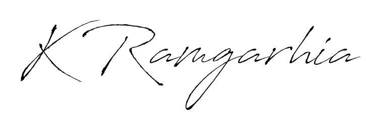 It looks like you need a new signature style for name K Ramgarhia. Design unique handwritten (Antro_Vectra) signature with our free signature maker in just a few clicks. K Ramgarhia signature style 6 images and pictures png