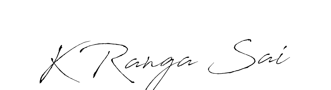 How to make K Ranga Sai signature? Antro_Vectra is a professional autograph style. Create handwritten signature for K Ranga Sai name. K Ranga Sai signature style 6 images and pictures png