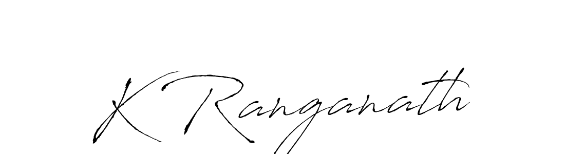 Make a beautiful signature design for name K Ranganath. With this signature (Antro_Vectra) style, you can create a handwritten signature for free. K Ranganath signature style 6 images and pictures png