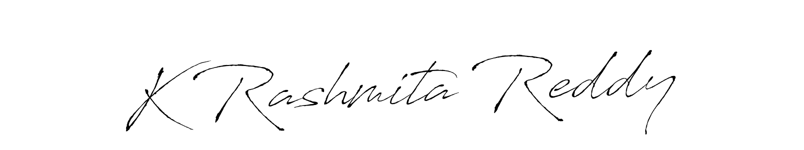 Use a signature maker to create a handwritten signature online. With this signature software, you can design (Antro_Vectra) your own signature for name K Rashmita Reddy. K Rashmita Reddy signature style 6 images and pictures png