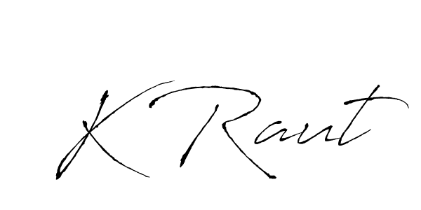 if you are searching for the best signature style for your name K Raut. so please give up your signature search. here we have designed multiple signature styles  using Antro_Vectra. K Raut signature style 6 images and pictures png