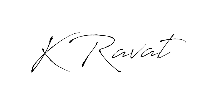 How to make K Ravat signature? Antro_Vectra is a professional autograph style. Create handwritten signature for K Ravat name. K Ravat signature style 6 images and pictures png