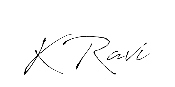 How to make K Ravi name signature. Use Antro_Vectra style for creating short signs online. This is the latest handwritten sign. K Ravi signature style 6 images and pictures png
