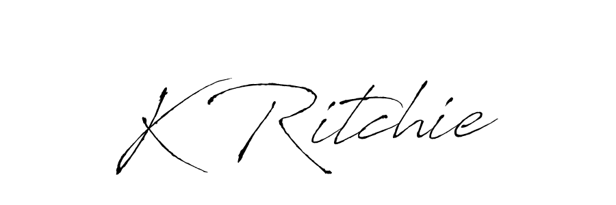 Once you've used our free online signature maker to create your best signature Antro_Vectra style, it's time to enjoy all of the benefits that K Ritchie name signing documents. K Ritchie signature style 6 images and pictures png