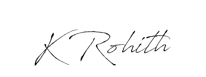 Also You can easily find your signature by using the search form. We will create K Rohith name handwritten signature images for you free of cost using Antro_Vectra sign style. K Rohith signature style 6 images and pictures png