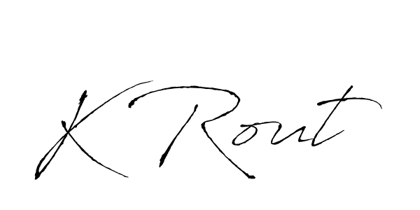 Use a signature maker to create a handwritten signature online. With this signature software, you can design (Antro_Vectra) your own signature for name K Rout. K Rout signature style 6 images and pictures png