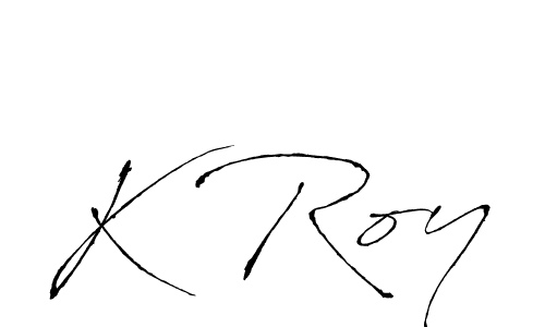 Similarly Antro_Vectra is the best handwritten signature design. Signature creator online .You can use it as an online autograph creator for name K Roy. K Roy signature style 6 images and pictures png