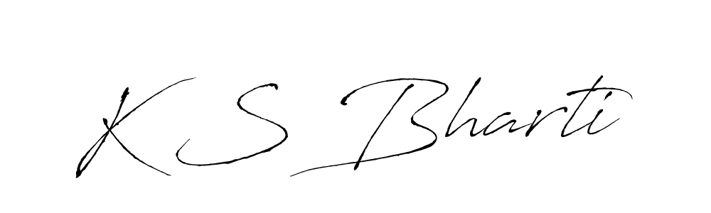 Also You can easily find your signature by using the search form. We will create K S Bharti name handwritten signature images for you free of cost using Antro_Vectra sign style. K S Bharti signature style 6 images and pictures png