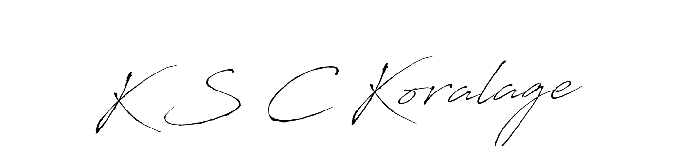 You can use this online signature creator to create a handwritten signature for the name K S C Koralage. This is the best online autograph maker. K S C Koralage signature style 6 images and pictures png