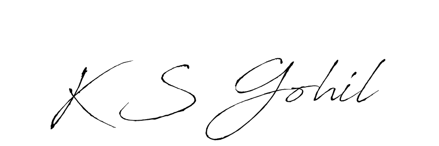 It looks lik you need a new signature style for name K S Gohil. Design unique handwritten (Antro_Vectra) signature with our free signature maker in just a few clicks. K S Gohil signature style 6 images and pictures png