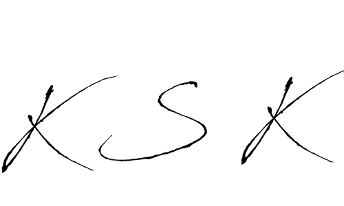 How to make K S K name signature. Use Antro_Vectra style for creating short signs online. This is the latest handwritten sign. K S K signature style 6 images and pictures png