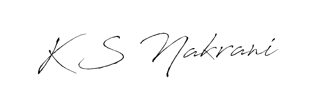 Also You can easily find your signature by using the search form. We will create K S Nakrani name handwritten signature images for you free of cost using Antro_Vectra sign style. K S Nakrani signature style 6 images and pictures png