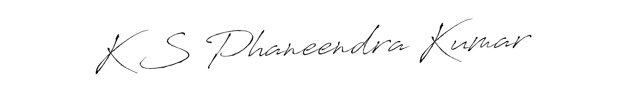 Use a signature maker to create a handwritten signature online. With this signature software, you can design (Antro_Vectra) your own signature for name K S Phaneendra Kumar. K S Phaneendra Kumar signature style 6 images and pictures png