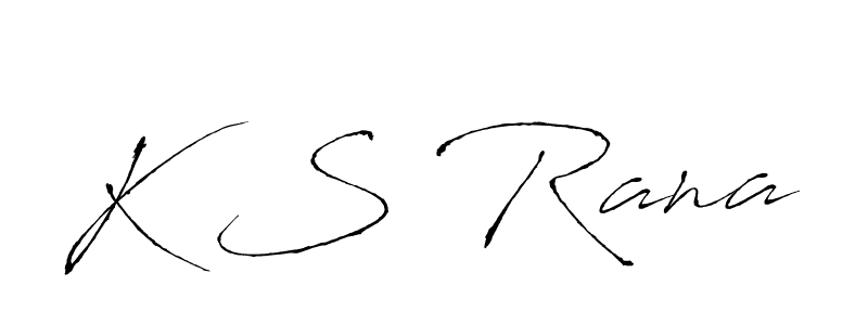 The best way (Antro_Vectra) to make a short signature is to pick only two or three words in your name. The name K S Rana include a total of six letters. For converting this name. K S Rana signature style 6 images and pictures png