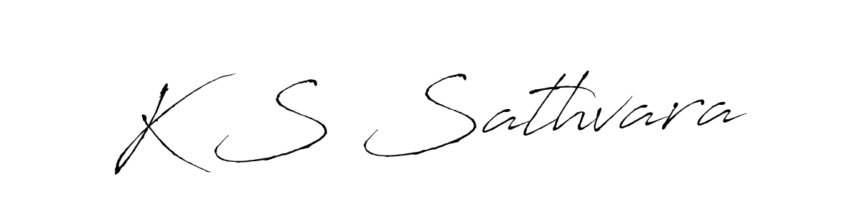 This is the best signature style for the K S Sathvara name. Also you like these signature font (Antro_Vectra). Mix name signature. K S Sathvara signature style 6 images and pictures png