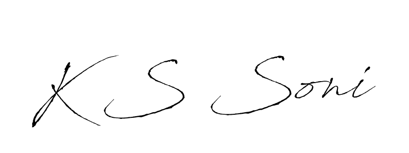 Similarly Antro_Vectra is the best handwritten signature design. Signature creator online .You can use it as an online autograph creator for name K S Soni. K S Soni signature style 6 images and pictures png