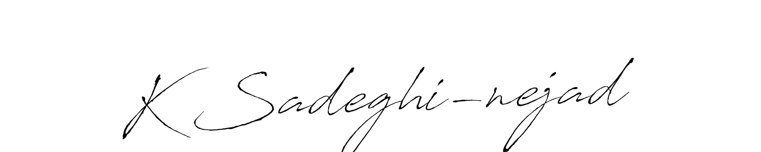 You can use this online signature creator to create a handwritten signature for the name K Sadeghi-nejad. This is the best online autograph maker. K Sadeghi-nejad signature style 6 images and pictures png