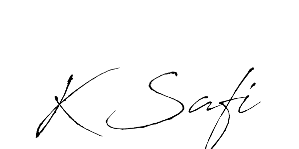 Antro_Vectra is a professional signature style that is perfect for those who want to add a touch of class to their signature. It is also a great choice for those who want to make their signature more unique. Get K Safi name to fancy signature for free. K Safi signature style 6 images and pictures png