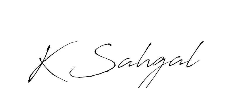 You should practise on your own different ways (Antro_Vectra) to write your name (K Sahgal) in signature. don't let someone else do it for you. K Sahgal signature style 6 images and pictures png