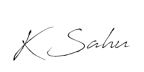 This is the best signature style for the K Sahu name. Also you like these signature font (Antro_Vectra). Mix name signature. K Sahu signature style 6 images and pictures png