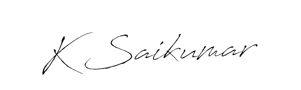 It looks lik you need a new signature style for name K Saikumar. Design unique handwritten (Antro_Vectra) signature with our free signature maker in just a few clicks. K Saikumar signature style 6 images and pictures png