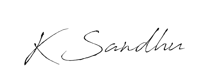 Antro_Vectra is a professional signature style that is perfect for those who want to add a touch of class to their signature. It is also a great choice for those who want to make their signature more unique. Get K Sandhu name to fancy signature for free. K Sandhu signature style 6 images and pictures png